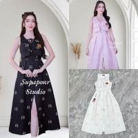 ราคา งานป้าย Bellita การันตีเสื้อผ้าคุณภาพ เดรสยาวสีครีม,ชมพู,ดำ,แดง กระดุมหน้า กระเป๋าใช้งานได้จริง สินค้าพร้อมส่ง (24325691872)