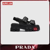 ราคา Aurelian™ PRADA Monolith Nappa Leather Sandals รองเท้าแตะผู้หญิง รองเท้าแตะหนังนัปป้าทรงโมโนลิธ (42004668336)