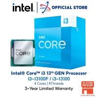 ราคา INTEL I3-13100F / i3-13100 3.4GHZ 12MB CACHE LGA1700 PROCESSOR (23068932925)