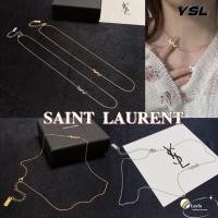 ราคา แบรนด์ใหม่ของแท้ SAINT LAURENT / YSL ตัวอักษรโลโก้แฟชั่นสร้อยคอni (26923615673)
