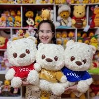 ราคา Set หมีพูห์เสื้อฮู้ด หมีพูห์ขนกุหลาบ ป้ายห้อย Disney % (17323678733)