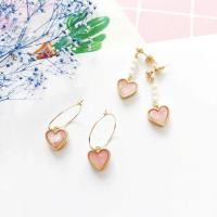 ราคา ต่างหูห่วงหัวใจลายหินอ่อน (8730737910)