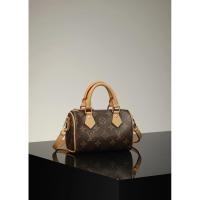 ราคา Louis Vuitton Speedy Nano Classic กระเป๋าสะพายข้าง.Canvas และหนังวัว (42026486588)