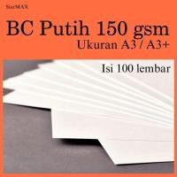 ราคา แผ่น 100 แผ่น | กระดาษ BC สีขาว 150 แกรม A3 / A3+ ขนาด | ต่อแพ็ค บรรจุ100แผ่น (47651311826)