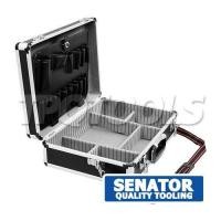 ราคา SENATOR กระเป๋าเครื่องมือทรงเจมบอนส์ 457x330x150 mm. BLACK ALUMINIUM TOOL CASE SEN-593-4360K (24479711913)