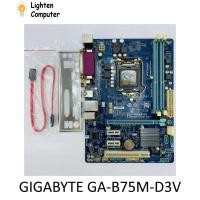 ราคา เมนบอร์ดมือสอง GIGABYTE GA-B75M-D3V GA-B75-D3V เมนบอร์ด B75 LGA 1155 2nd, 3rd Gen Intel mATX micro ATX (44363842289)