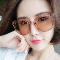 ราคา แว่นตากันแดดทรงกลมสีชมพูสำหรับผู้หญิง (1300855671)