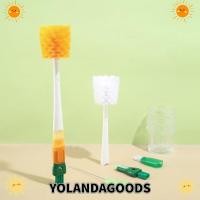 ราคา YOLANDAGOODS1 น้ํายาล้างขวดน้ํา,ด้ามยาวที่ถอดออกได้แปรงทําความสะอาดถ้วย,ที่มีประโยชน์อเนกประสงค์5ใน1ขวดช่องว่างทําความสะอาดแปรงแก้วขวดนมเครื่องมือทําความสะ (55100704611)