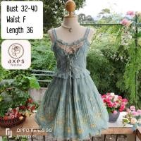 ราคา Axes Femme เดรสญี่ปุ่น สวยมาก มือสอง (20655038379)