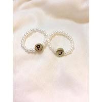 ราคา ✨แหวนมุกตัวอักษรหรูหรามาก 8บาท!(เปลี่ยนอักษรได้) (19261088940)