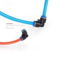 ราคา ข้องอ PV 90° ขั้วต่อลมนิวเมติก Push-in Hose Adapter PU 4 6 8 10 12 16mm Tube quick Joint (46950850583)