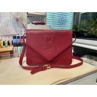 ราคา กระเป๋าสะพาย crossbody หนัง YSL Saint Laurent แท้วินเทจ (21862139682)