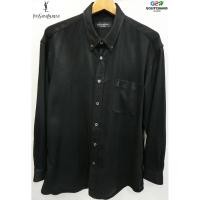 ราคา YSL YVES SAINT LAURENT แท้ เสื้อเชิ๊ตแขนยาวสปอตสีดำ (2209324636)