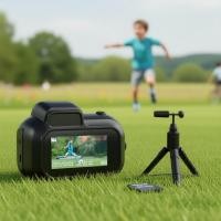 ราคา กล้องอัลตร้าคอมแพคพร้อมการ์ด TF 64GB จอ HD 1080p ไฟฉาย แท่นชาร์จ พกพาง่าย (56455409925)