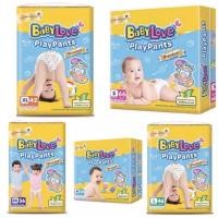 ราคา Baby love playpant เบบี้เลิฟ เพล์เพ็นท์(S,M,L,XL,XXL)แบบกางเกง (762335819)