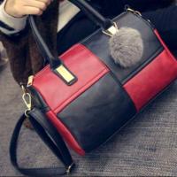 ราคา Sale!! กระเป๋าสะพายข้าง สีทูโทนดำ-แดง (296847134)