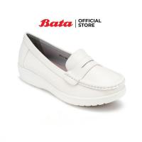 ราคา Bata LADIES'CASUAL รองเท้าลำลองสตรี รองเท้าพยาบาล MOCCASINE Nurse แบบสวม สีขาว รหัส 5511105 (4044918239)
