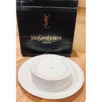 ราคา ชุดจานใบใหญ่ + เล็กแบรนด์ดังสุดหรู YvesSaint Laurent (YSL) (21389841672)