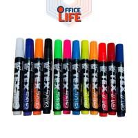 ราคา TEX (เท็กซ์) ปากกาไวท์บอร์ดสีสะท้อนแสง ปากกาไวท์บอร์ด รุ่น 713 ขนาดหัวปากกา 2 mm. ( 1 ด้าม ) (56954720078)