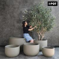 ราคา I-POT กระถางไฟเบอร์เคลย์ รุ่น ไวด์แคปซูล สี เอิร์ธโทน (28310604682)