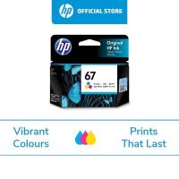 ราคา (ใหม่แท้ศูนย์ไทย)ตลับหมึก HP 67 Original Ink Advantage Cartridge (หมึก 3 สี Tri-color/ หมึกสีดำ Black) ตลับหมึก HP แท้ (17579855177)