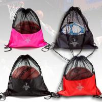ราคา กระเป๋า ถุงตาข่ายใส สีดำ กระเป๋ากีฬา กระเป๋าเป้สะพายหลัง แบบผูกเชือก (41020994844)
