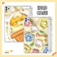 ราคา เคสใส ลายกระต่าย พร้อมช่องใส่ปากกา สําหรับ iPad Air 4 10.9 Gen5 Gen69.7 Gen7 Gen8 Gen9 10.2 Air1 2 9.7 Air4 Air5 10.9 pro11 Pro 12.9 M1 M2 (19588100668)