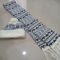 ราคา ลดราคาสิ้นปี❗❗หมวกไหมพรมถัก+ผ้าพันคอไหมพรมถัก หนานุ่มสภาพดี มือสองของแม่ค้าค่ะ (22513663912)