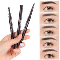 ราคา [Myly] 5 สี Double Head Eyebrow Pencil - Long Lasting Waterproof Sweat-proof Dyeing Eyebrow Pen - Natural Black Brown Eye Brow Tint Pencil (25235942062)