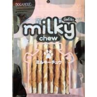 ราคา [ของแท้ จัดโปร] Milky Chew/มิลกี้ชิว ไก่พันไวท์ทีสติ๊ก 10 ชิ้น (28320629545)