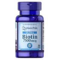 ราคา Biotin 7500 mcg [ 50 เม็ด ] Puritan's Pride (4158931551)