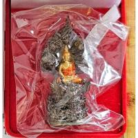 ราคา พระกริ่ง พระมหาพุทธานุภาพ ปี63 ของวัดนาคปรก เนื้อเงินลงยาองค์พระพุทธชุบทอง (10584494847)