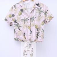 ราคา ❌ SOLD ❌ เสื้อเชิ้ตฮาวาย ผูกเอว ลายสัปปะรด (826156976)