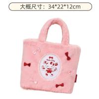 ราคา กระเป๋าถือคิตตี้สีชมพู ออกแบบสำหรับฤดูใบไม้ร่วงและหนาว มีโบว์น่ารัก ปริมาณเก็บของเยอะ (56053365284)