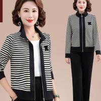 ราคา ℡◎▤Mom ชุดกีฬาผู้หญิงแฟชั่นใหม่เกาหลีลายหลวมขนาดวิ่งสวมใส่สบายๆชุดสองชิ้น (17999250007)