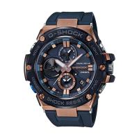 ราคา Casio G-Shock นาฬิกาข้อมือผู้ชาย สายเรซิ่น รุ่น GST-B100G,GST-B100G-2A - สีดำ-โรสโกลด์ (1692705505)