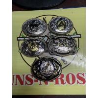 ราคา หัวเข็มขัดMontanaเกรดA+สีเงินขอบทองขนสด9ซมแบรนด์GUNS-N-ROSES (16024735384)