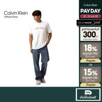 ราคา CALVIN KLEIN เสื้อยืดคอกลมแขนสั้นผู้ชาย ทรง Regular รุ่น 4RC834G YAA - สีขาว (43658167300)