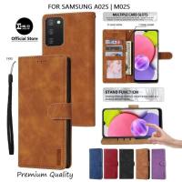 ราคา Leather Flip Cover SAMSUNG A02S/M02S - Leather Wallet Case - Flip Cover Case Wallet Leather Flip (53652578369)