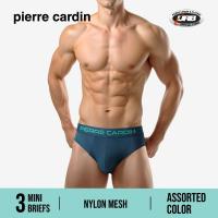 ราคา (3 ชิ้น) PIERRE CARDIN UNDERWEAR NYLON MICROFIBER MINI BRIEF- ASSORTED COLOUR PC2178-3M (43677503417)