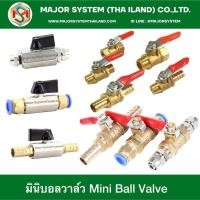 ราคา มินิบอลวาล์วทองเหลือง ก๊อกวาล์วลม Mini Ball Valve บอลวาล์วลมทองเหลือง วาวล์ปั้มลม ที่จับสีแดง บอลวาล์วเล็ก (7110261775)