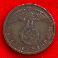 ราคา เหรียญเยอรมันสมัยนาซี Germany 1 reichspfennig ปี 1939A เหรียญ​ต่างประเทศ (23488034739)