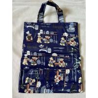 ราคา มือสอง(มีร่องรอยการใช้งาน) กระเป๋า Harrods ของแท้ ทรงTote ลายน้องหมี cooking สีน้ำเงิน ขนาด 11 x 14 นิ้ว (56150231120)