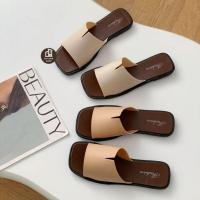 ราคา รองเท้าแตะแบบสวม แตะลำลองน่ารัก มีส้นเล็กน้อยใส่สบาย (43919629656)