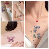 ราคา ❤️ แทททู EN/EH ดอกไม้ หัวใจ ผีเสื้อ ปลา 6x10cm. พร้อมส่งใน (29424536592)