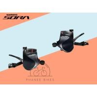 ราคา SHIMANO มือเกียร์ แฮนด์ตรง SORA 9 SPEED รุ่น SL-R3000 สำหรับจานหน้า 2 ใบ (28824754514)
