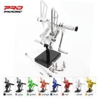 ราคา For Honda VFR400 NC30 RVF400 NC35 VFR 400 NC 30 adjustable Aluminum Motorcycle Rearset Footrest Foo (45803005304)