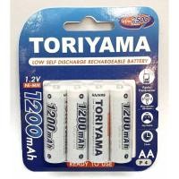 ราคา ถ่านชาร์จ Toriyama NEW 1200 mAh ขนาด AA 4 ก้อน -ของผลิตใหม่ (2751226748)