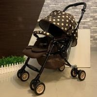 ราคา รถเข็นเด็ก แบรนด์ Aprica รุ่น Luara Quattro สีน้ำตาลครีมลายจุด (5241830487)