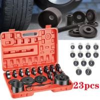 ราคา ชุดถอดใส่ลูกปืนล้อหน้ารถยนต์ เปลี่ยนลูกปืนล้อหน้า ถอดลูกปืนล้อหน้า เครื่องมือถอดลูกปืนล้อ 23 ชิ้นของการถอด - ฟรีปิ๊นยกระ (45152151933)